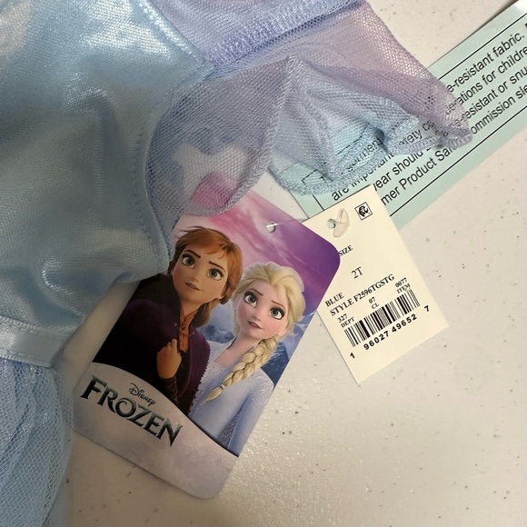 Disney Frozen Elsa Dress/Costume/NightGown - Blue NWT - Picture 5 of 6